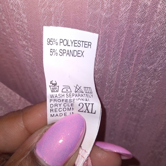 3 Piece Sheer Pink Sexy Swimsuit Pants Set - Picture 8 of 12